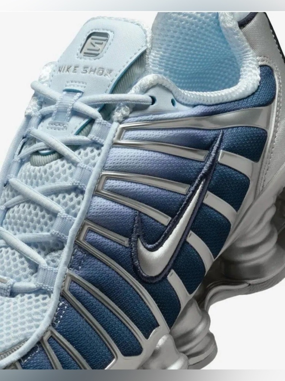 Nike Shox 💅 TL Fade ICED BLUE Athletic Sneaker Shoes IH1336-403 7 7.5 8 9 - Picture 3 of 15